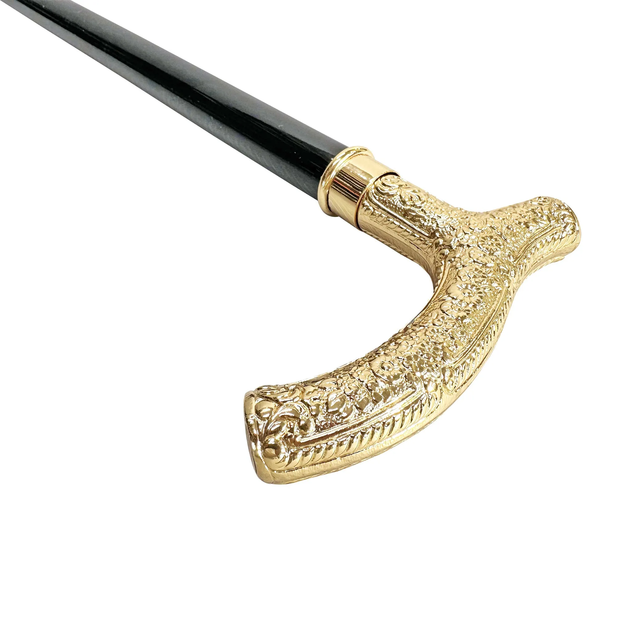 Elegant walking stick - Goldplated 24K
