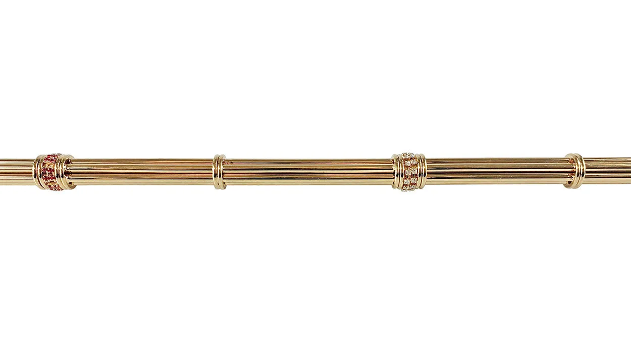 Exclusive "ilMarchesato" Walking stick - Goldplated 24K