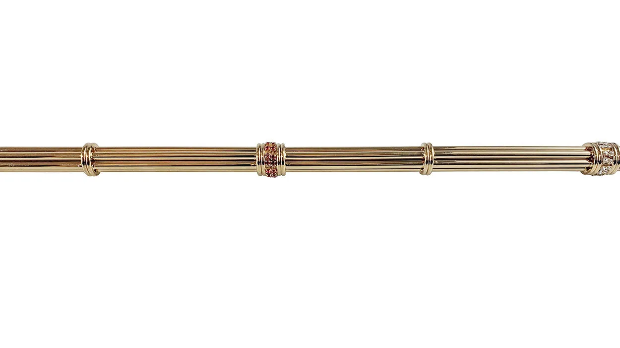 Exclusive "ilMarchesato" Walking stick - Goldplated 24K