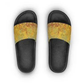 Gold and blue spots - Inovax Women's Slide Sandal