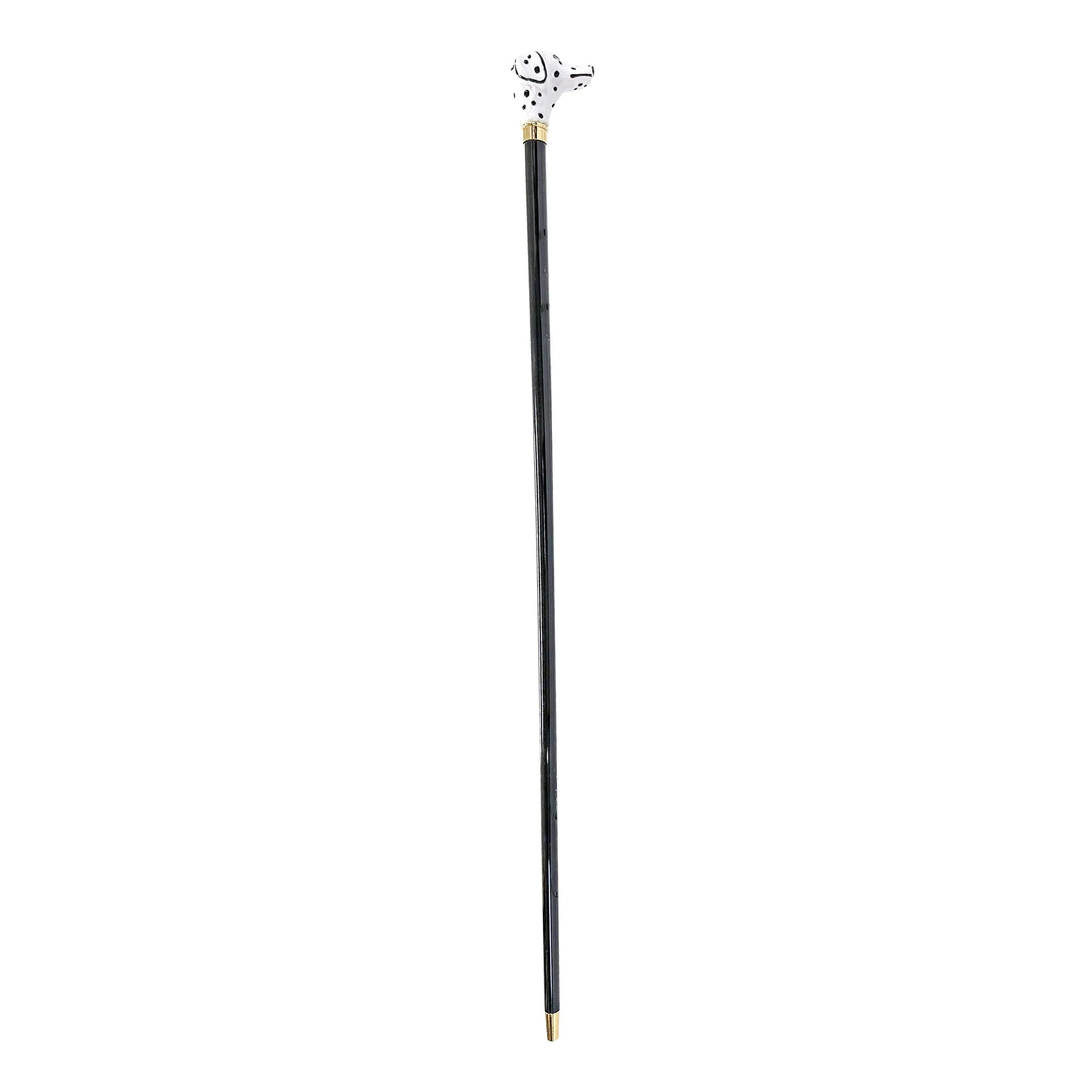 Hand-enameled Dalmatian Dog Walking stick