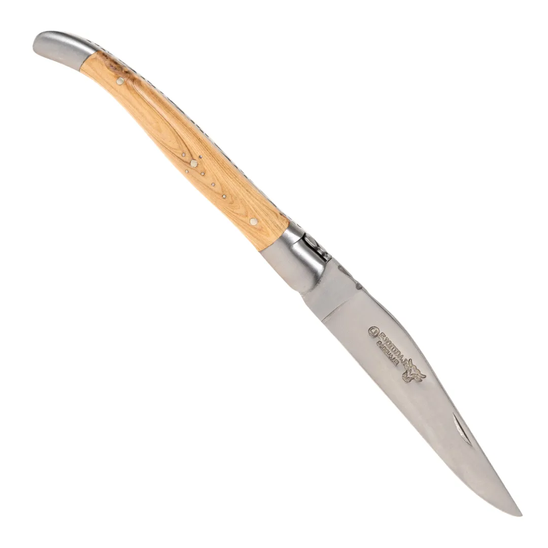 Laguiole En Aubrac Folding Knife (11cm) - Juniper Wood
